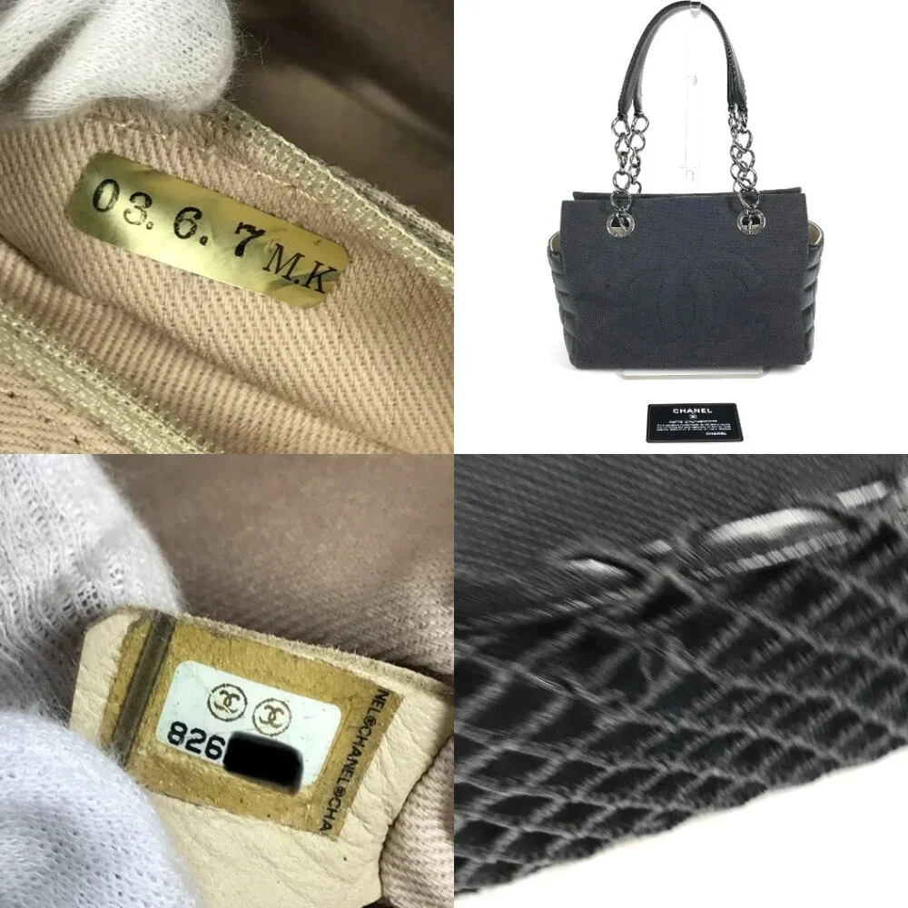 CHANEL Mesh Chocolate Bar CC CC Mark logo Tote Bag Shoulder Bag Hand Bag - Picture 15 of 15